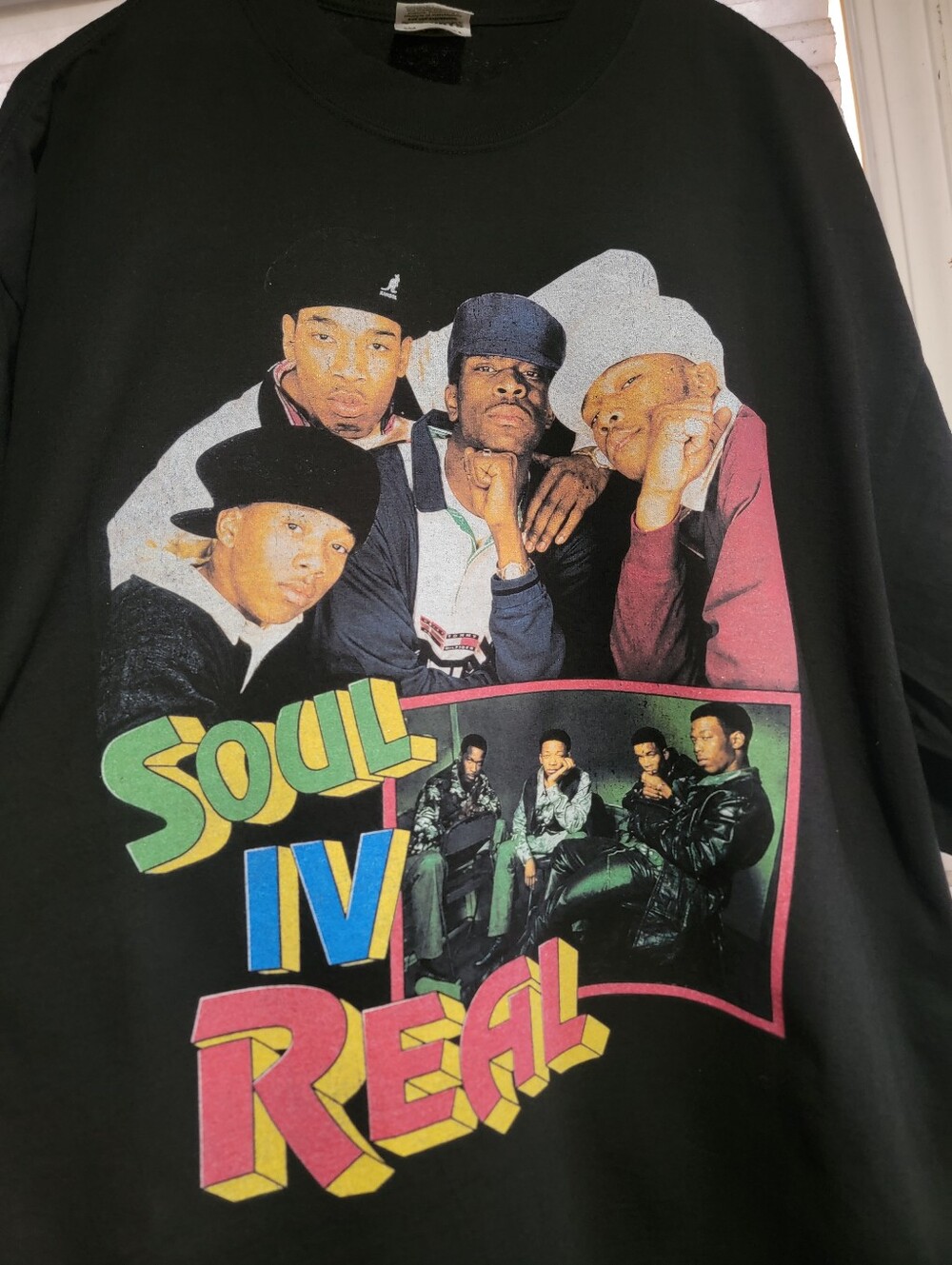 SOUL IV REAL VNTG REMAKE On SHAKA HEAVYWEIGHT GARMET SHIRT